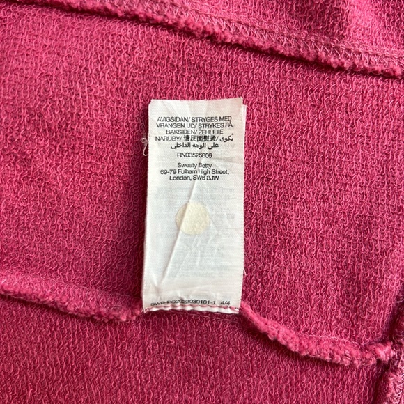 Sweaty Betty After Class Crop Sweatshirt | pink | size UK medium / US 8-10 - Picture 9 of 11